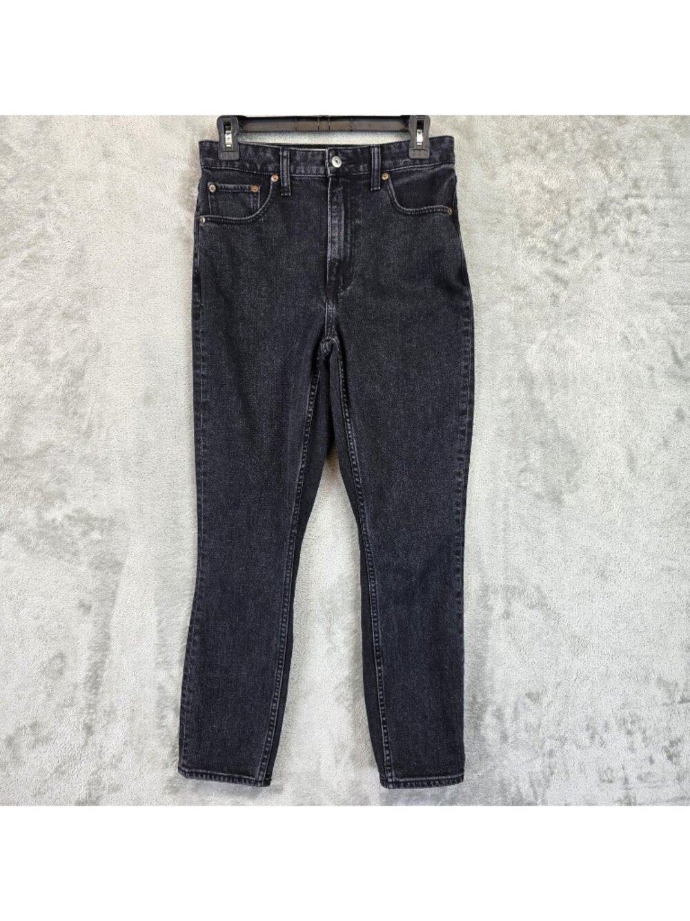 Abercrombie & Fitch The Skinny High Rise Jeans Womens 26 Charcoal Curve Love